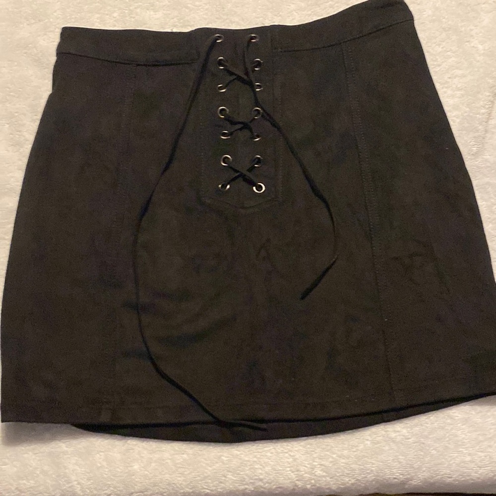 Suede skirt from Forever 21